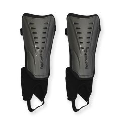 Football HQ Competition Shin Guards - Silver